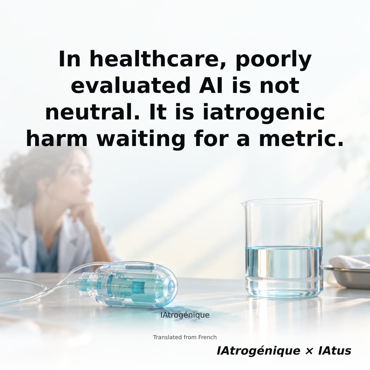 In healthcare, poorly evaluated AI is not neutral. It is iatrogenic harm waiting for a metric.
