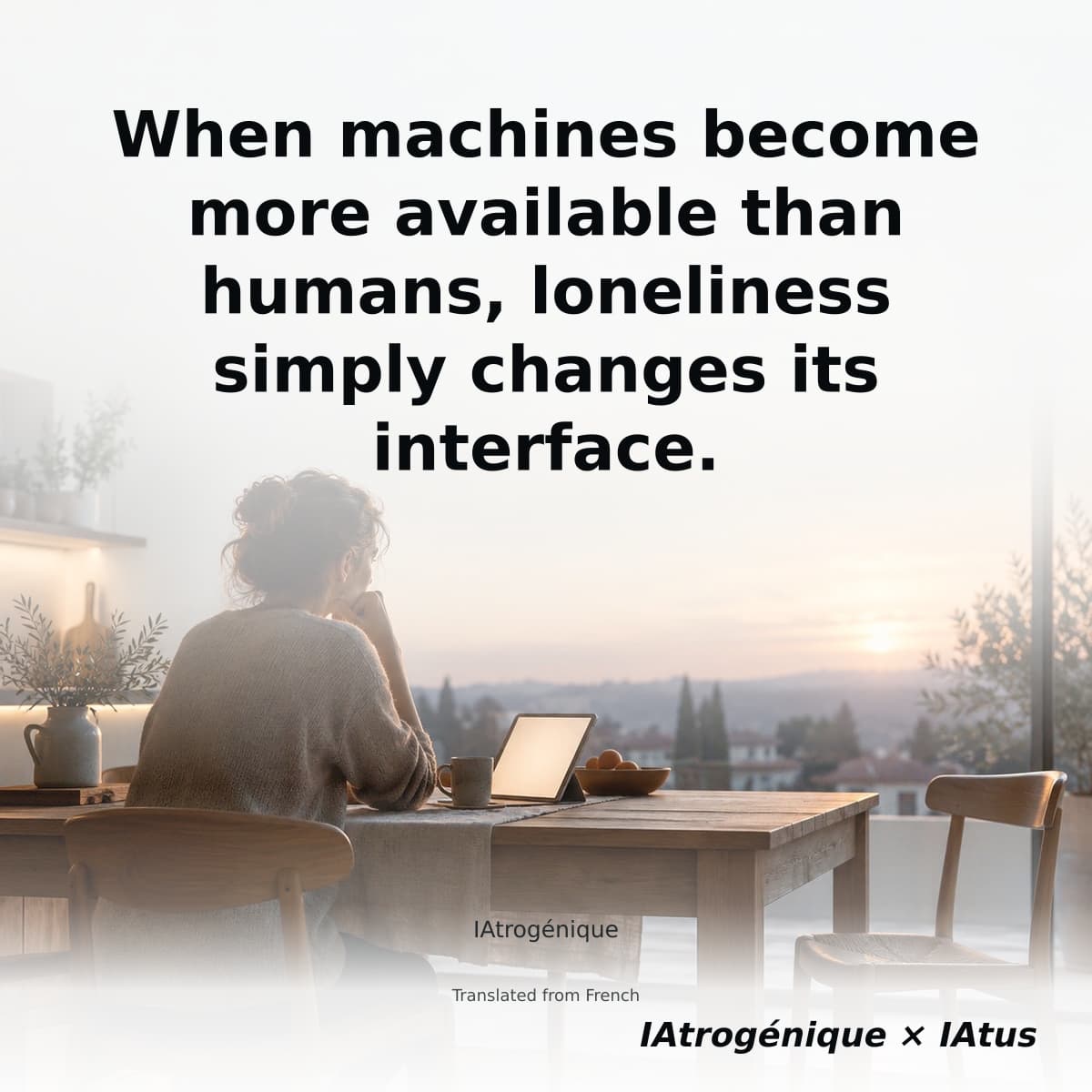When machines become more available than humans, loneliness simply changes its interface.