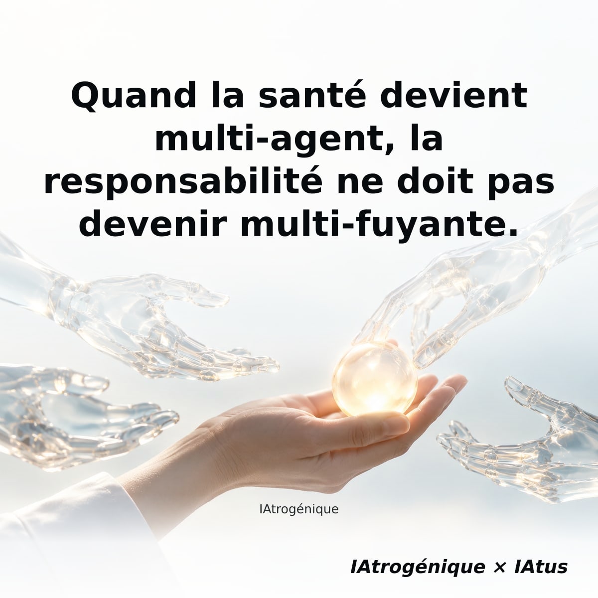 Quand la santé devient multi-agent, la responsabilité ne doit pas devenir multi-fuyante.