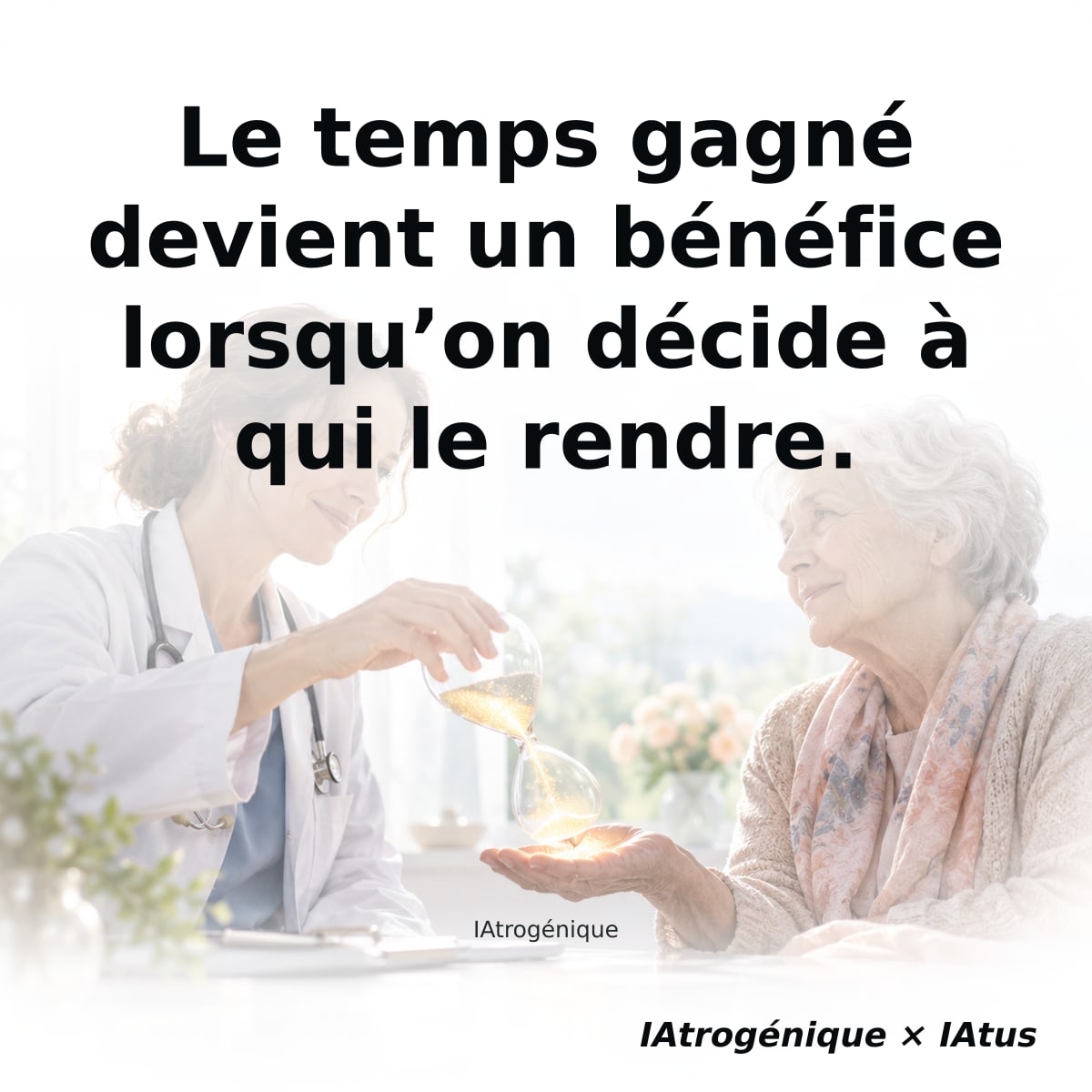 Le temps gagné devient un bénéfice lorsqu’on décide à qui le rendre.