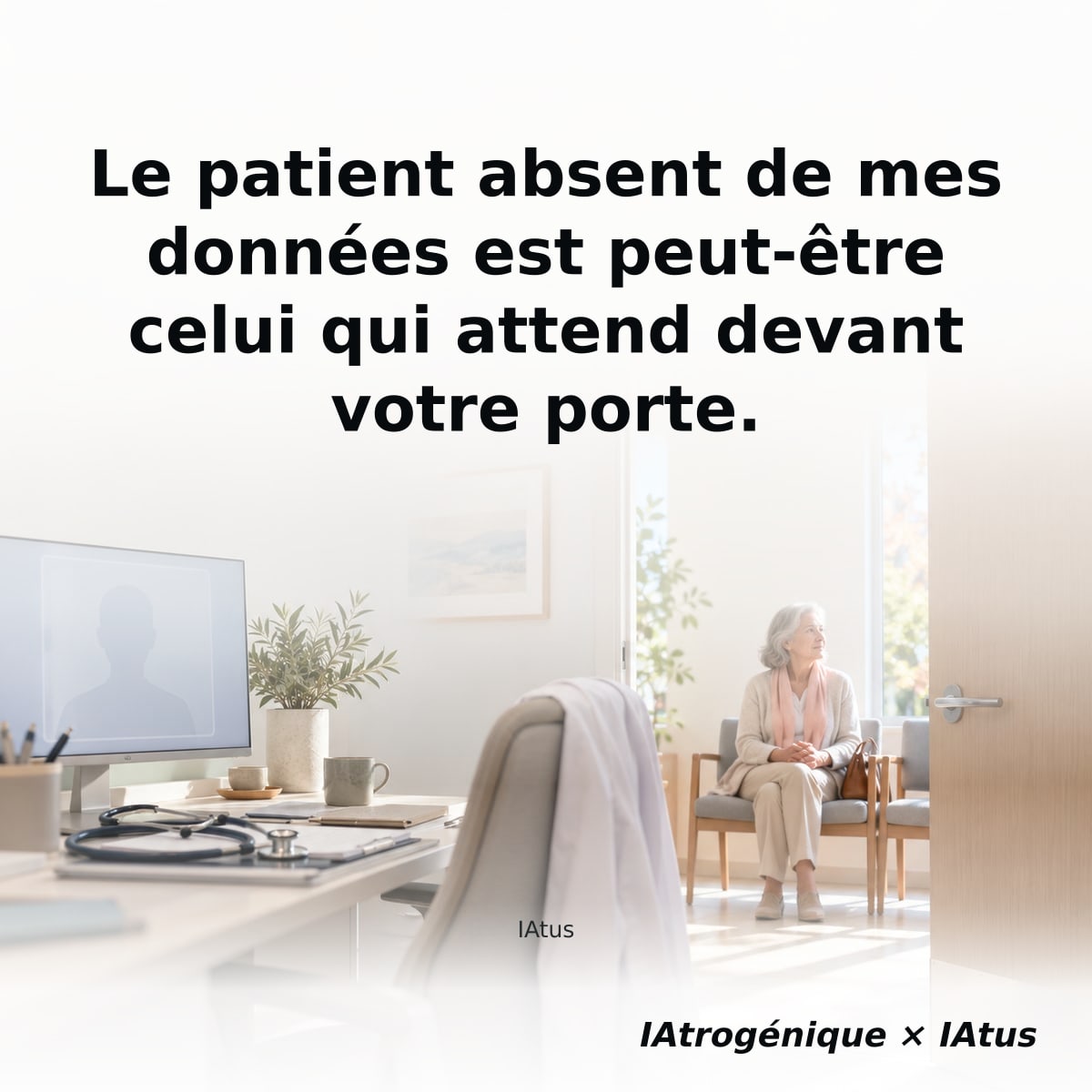 Le patient absent de mes données est peut-être celui qui attend devant votre porte.